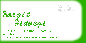 margit hidvegi business card
